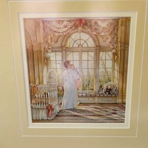  Trisha Romance Framed Art Print. Bright Eyes. Out of print. RARE 1988